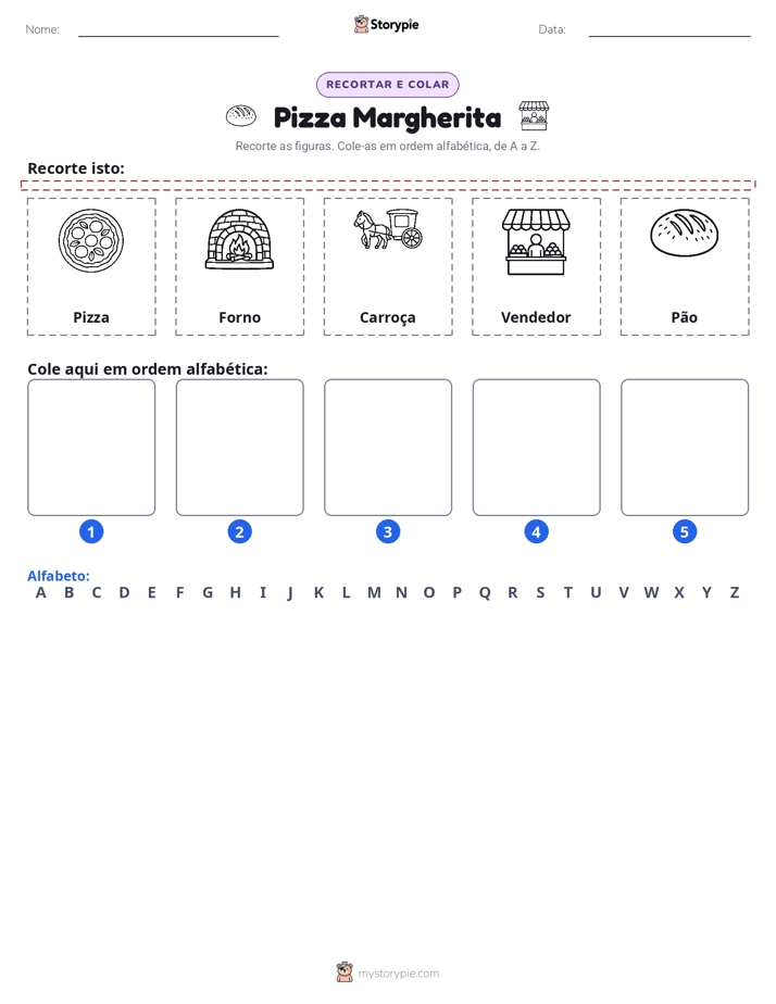 Recortar & Colar Alfabeto