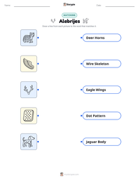 Alebrijes printable worksheet preview