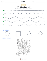 Alebrijes printable worksheet preview