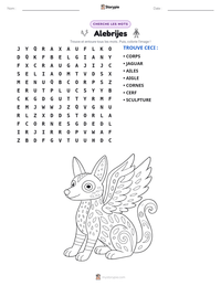 Aperçu de la feuille de travail imprimable Alebrijes