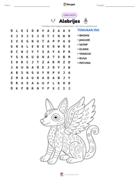 Prabaca lembar kerja cetak Alebrijes