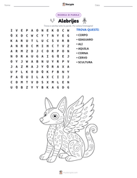 Anteprima della scheda stampabile di Alebrijes