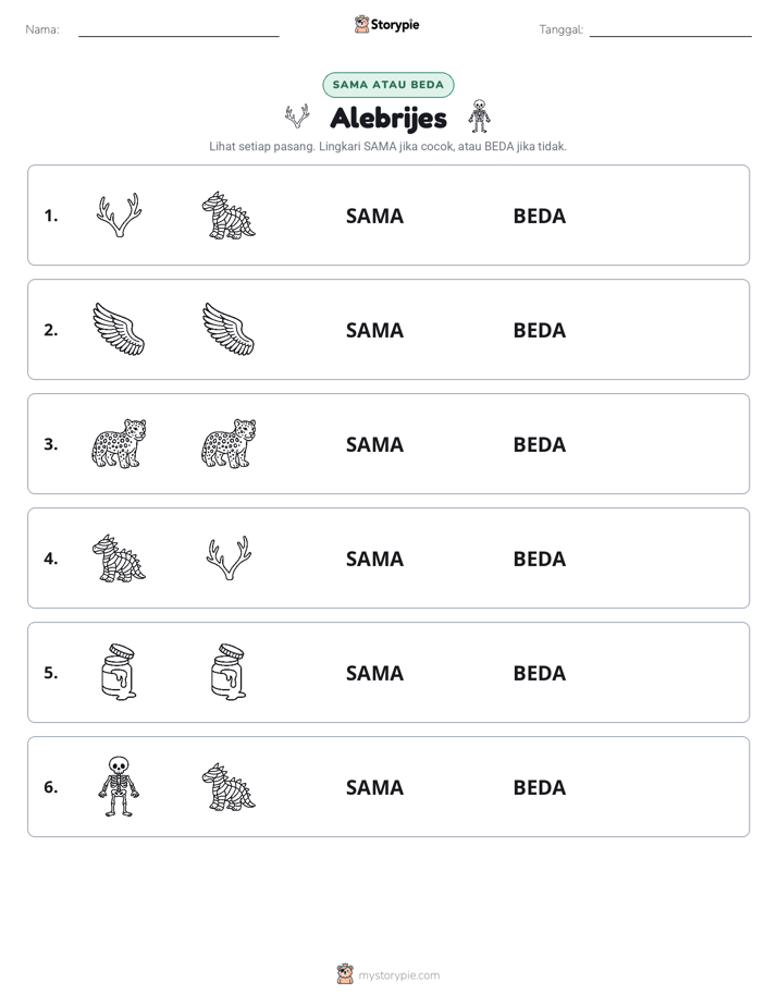 Sama atau Berbeda