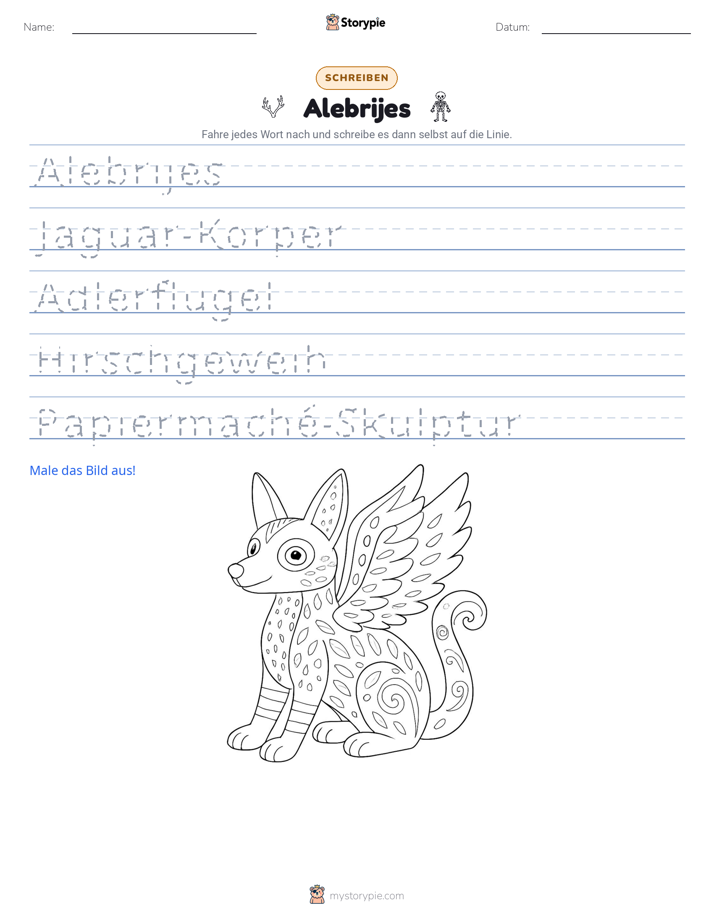 Schreibübung