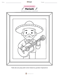 Prabaca lembar kerja cetak Mariachi