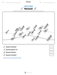 Anteprima della scheda stampabile di Mariachi