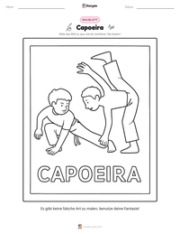 Capoeira druckbare Arbeitsblatt Vorschau