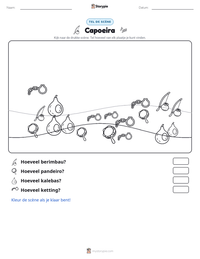 Capoeira afdrukbare werkblad voorbeeld