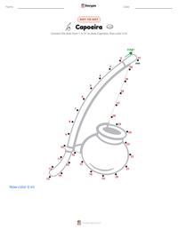Capoeira printable worksheet preview