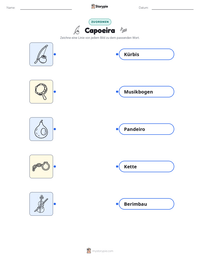 Capoeira druckbare Arbeitsblatt Vorschau