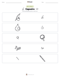 Capoeira printable worksheet preview