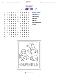 Capoeira druckbare Arbeitsblatt Vorschau