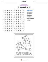Capoeira afdrukbare werkblad voorbeeld