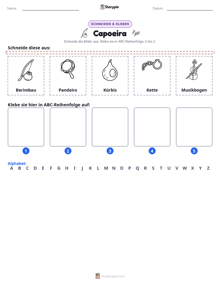 Schneiden & Einfügen Alphabet