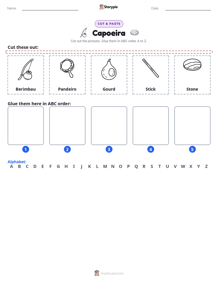Cut & Paste Alphabet
