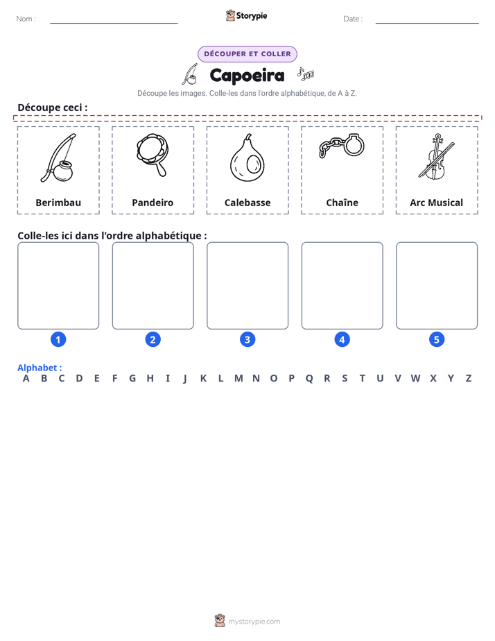 Découper & Coller l'Alphabet