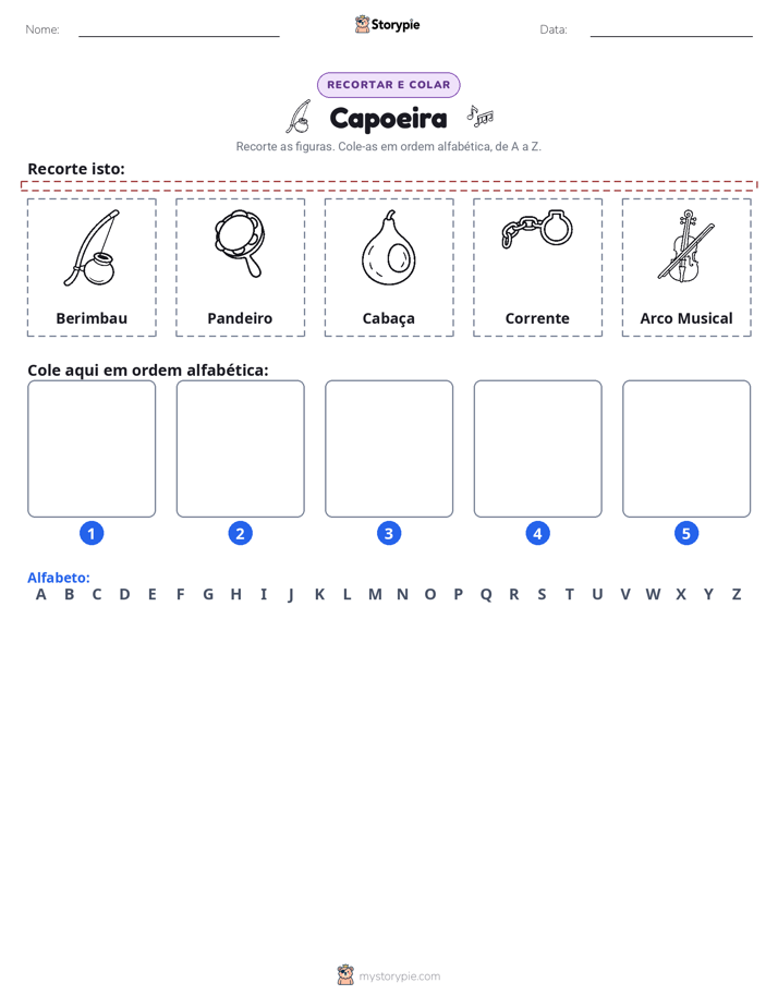 Recortar & Colar Alfabeto