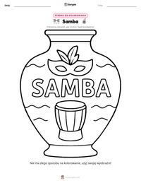 Podgląd drukowalnego arkusza ćwiczeń Samba