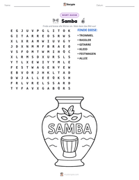 Samba druckbare Arbeitsblatt Vorschau