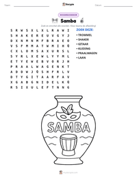 Samba afdrukbare werkblad voorbeeld