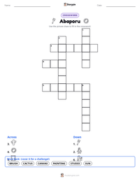 Abaporu printable worksheet preview