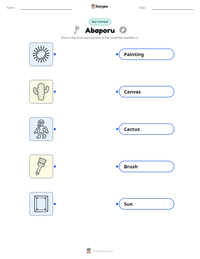 Abaporu printable worksheet preview