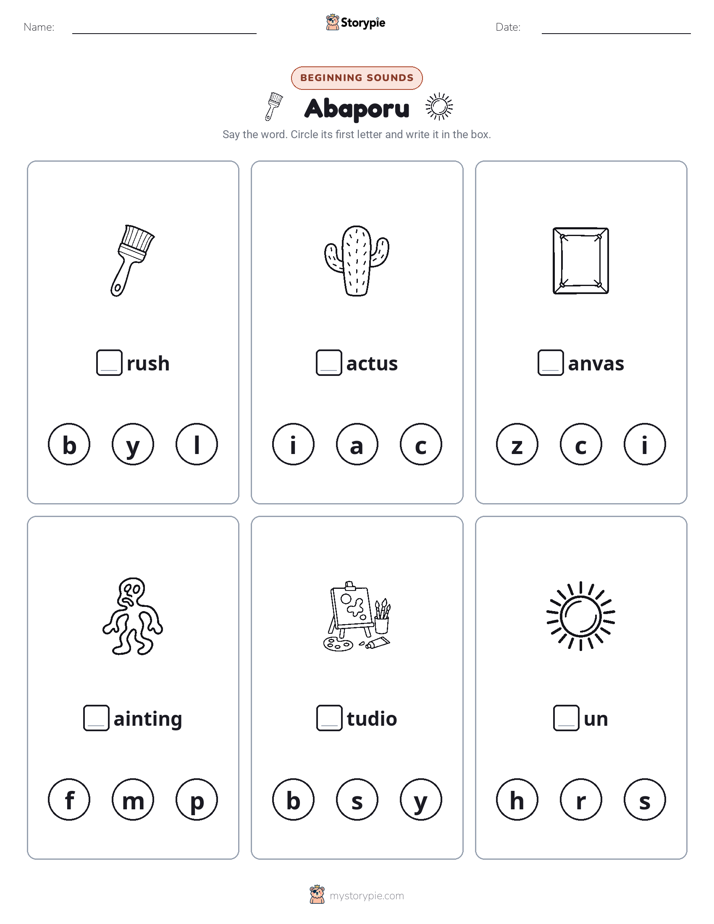 Beginning Sounds