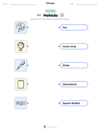 Mafalda printable worksheet preview