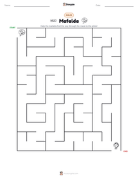 Mafalda printable worksheet preview