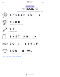 Mafalda printable worksheet preview