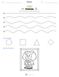 Mafalda printable worksheet preview