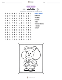Mafalda printable worksheet preview