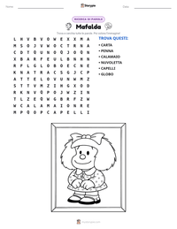 Anteprima della scheda stampabile di Mafalda