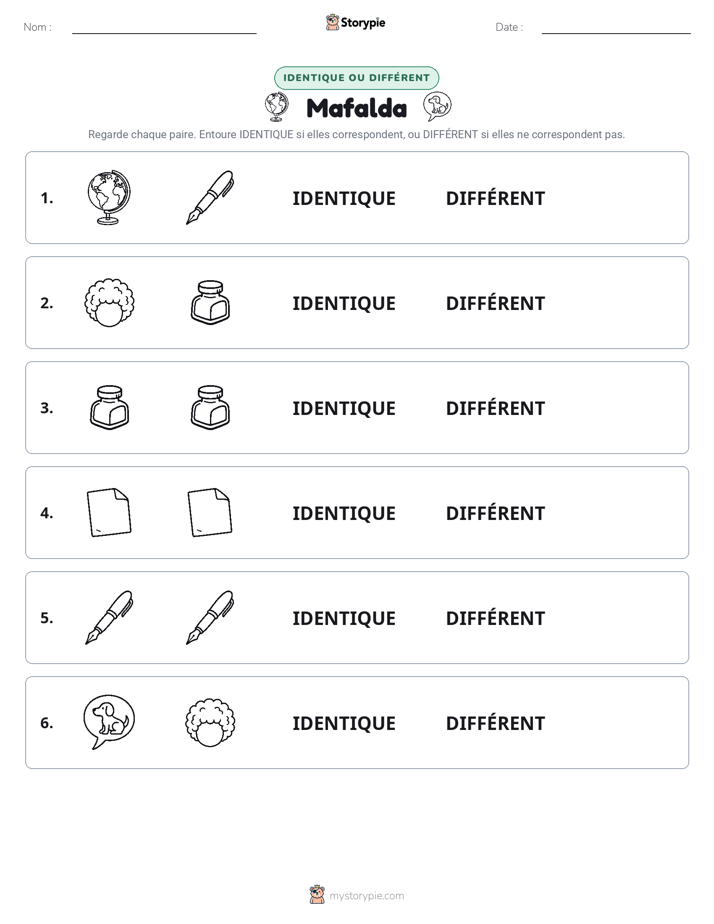 Identique ou Différent