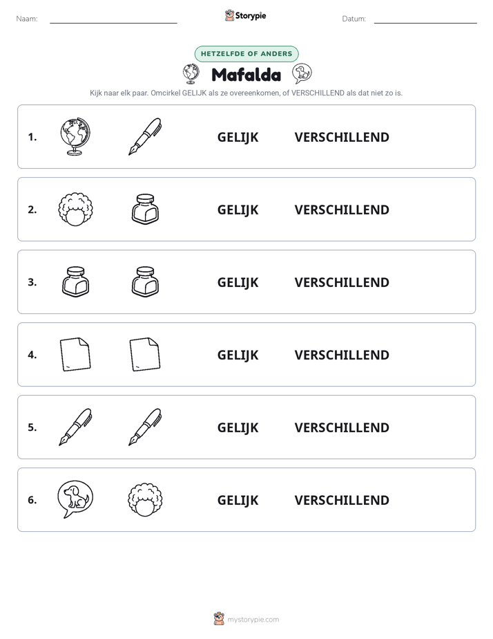 Zelfde of Verschillend