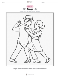 Tango druckbare Arbeitsblatt Vorschau