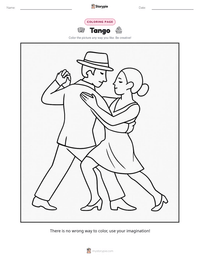 Tango printable worksheet preview