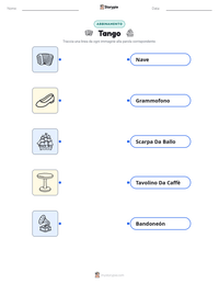 Anteprima della scheda stampabile di Tango