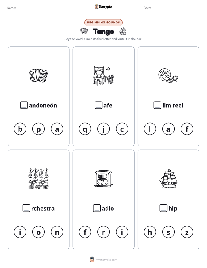 Beginning Sounds