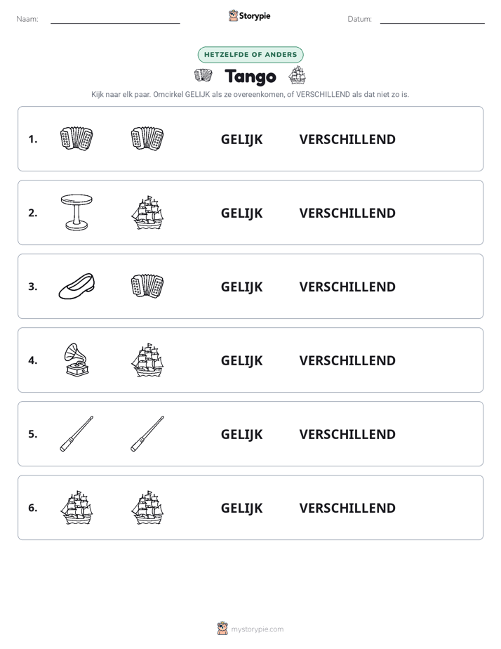 Zelfde of Verschillend