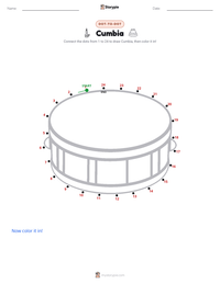 Cumbia printable worksheet preview