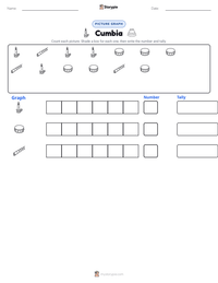 Cumbia printable worksheet preview