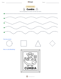 Cumbia afdrukbare werkblad voorbeeld