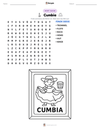 Cumbia druckbare Arbeitsblatt Vorschau
