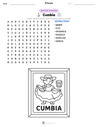 Podgląd drukowalnego arkusza ćwiczeń Cumbia