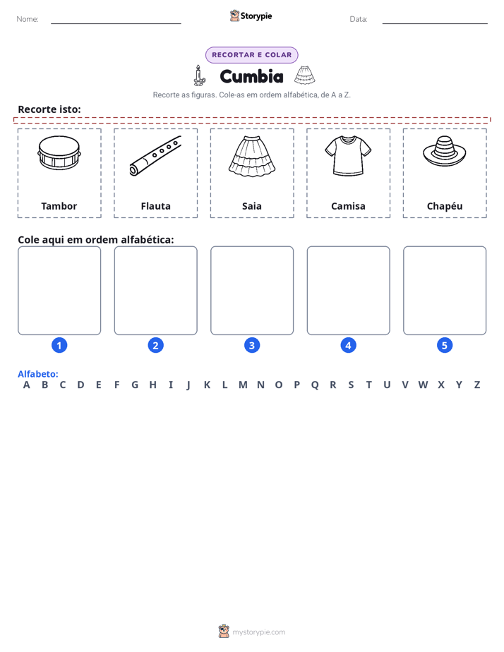 Recortar & Colar Alfabeto