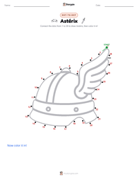 Astérix printable worksheet preview