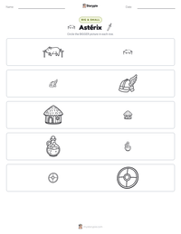 Astérix printable worksheet preview