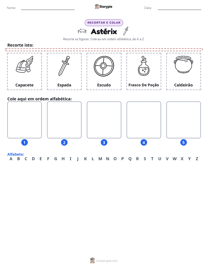 Recortar & Colar Alfabeto