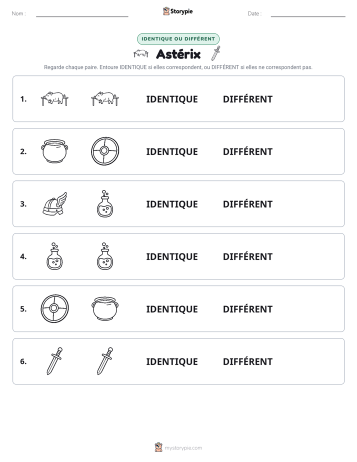 Identique ou Différent